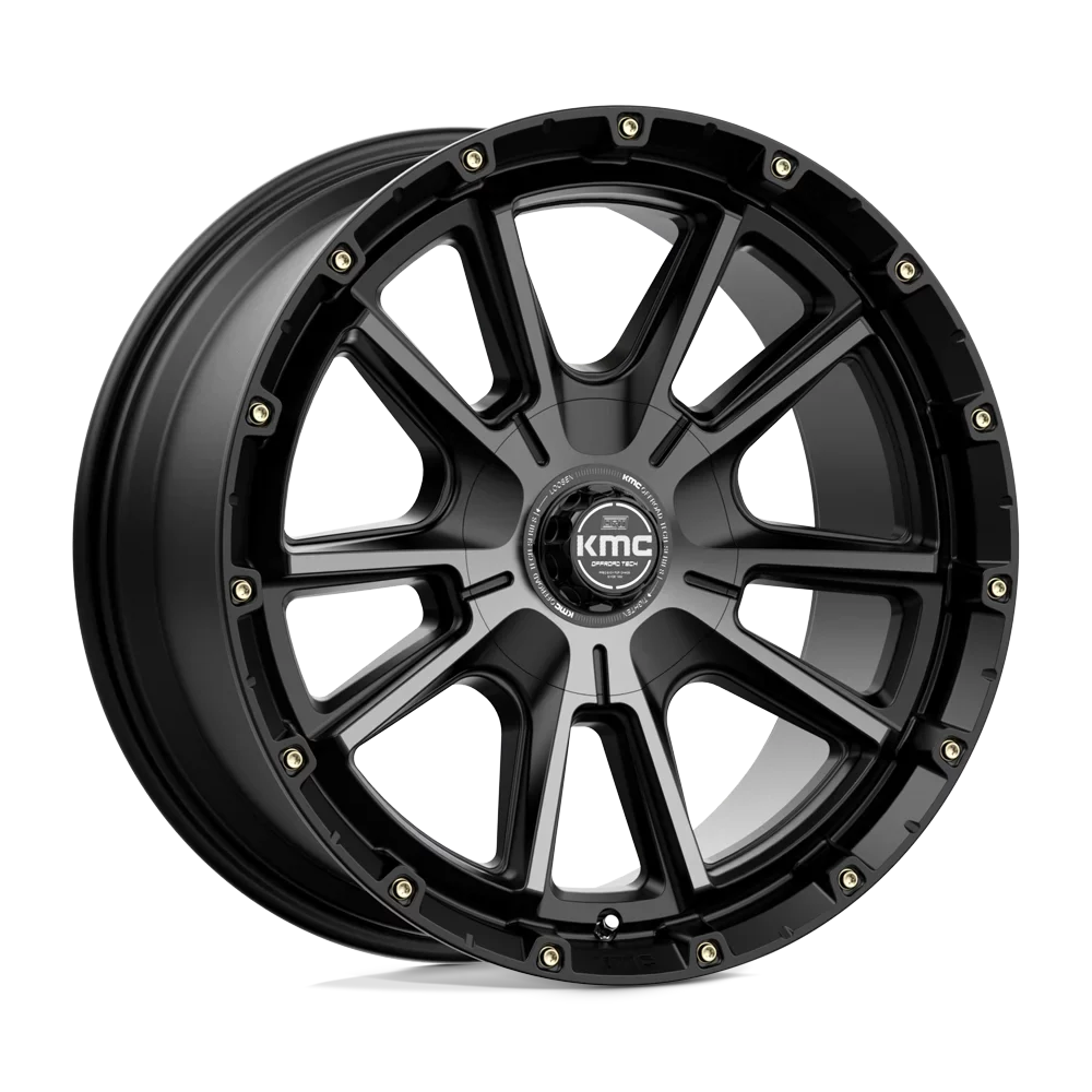 S-BLK KM100 GTCC Aluminum Rim KM10029067418 20X9 Cast KMC 18MM, 6X135/5.5