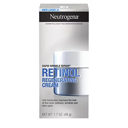 Rapid Neck Neutrogena with Acid; & Hyaluronic Anti-Wrinkle Cream, Moisturizer Retinol Hyaluronic oz Acid 1.7 & Cream & Retinol, Repair Retinol Wrinkle Anti-Aging Regenerating Face