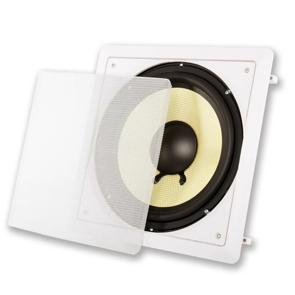 Pack Flush Speaker and Amps 10" Mount with Subwoofers 2 Acoustic HD-S10 Audio