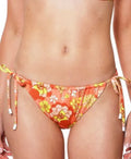 Sanctuary Side-Tie Bottoms Womens Bikini dimension XL MSRP Hipster $55 Floral