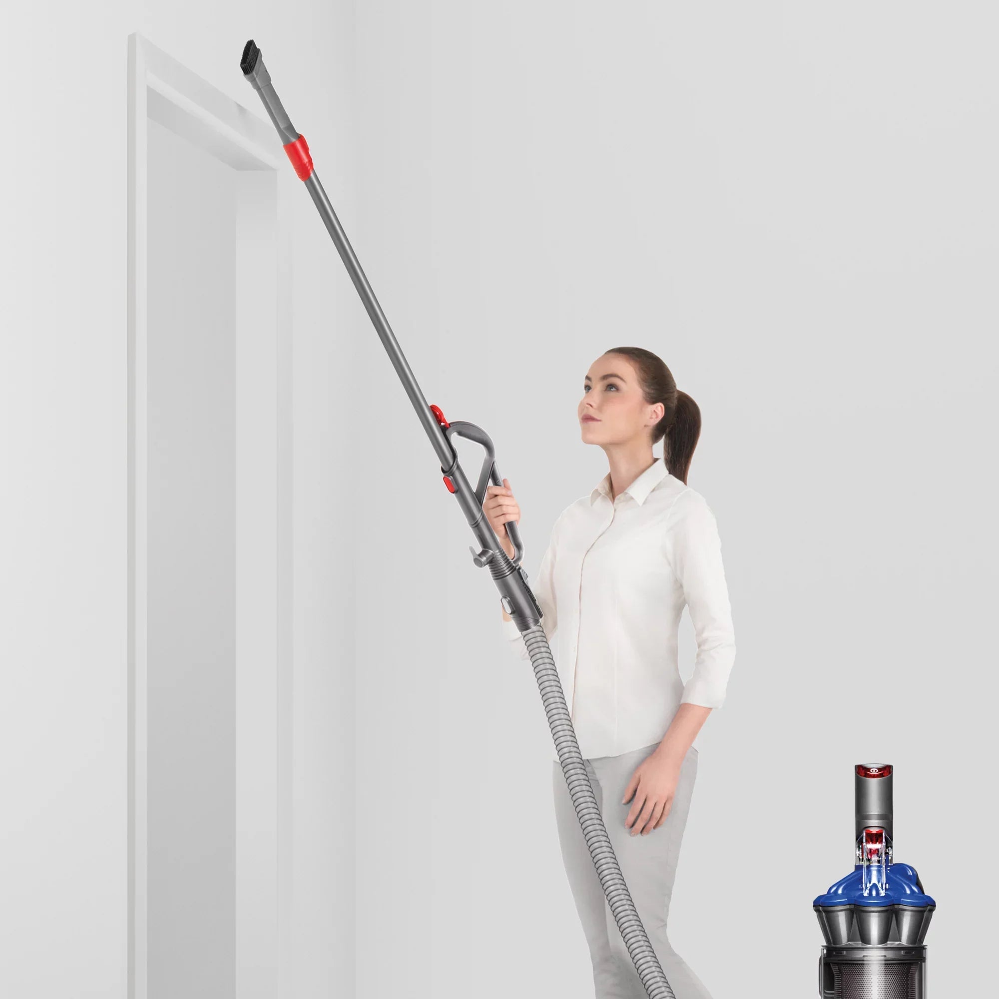 Blue Upright Vacuum, DC33 Bagless Dyson