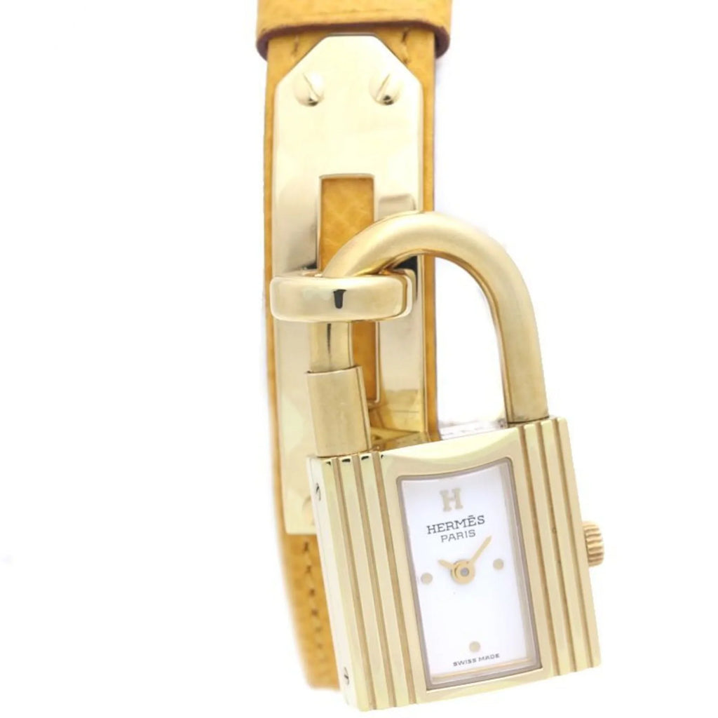 Kelly plated) Vaux Epson KE1.201 Watch x ○Y Pre-Owned HERMES Ladies 39261 (Good) (gold GP stamp