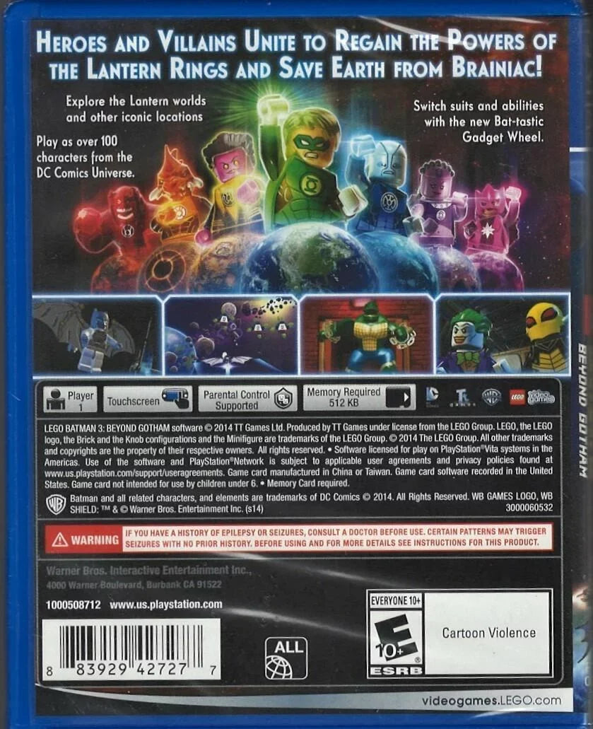 New Factory 3: Version) Sealed PlayStati Batman US PSV (Brand Beyond Gotham