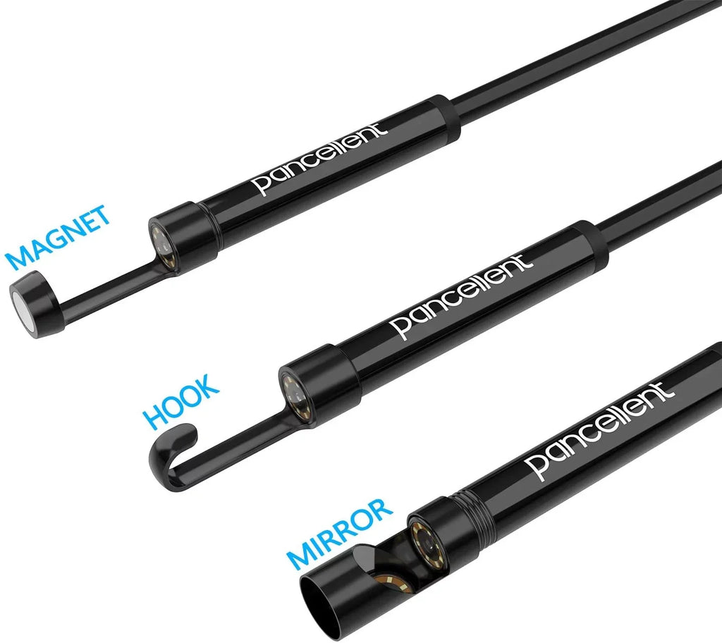 FT) iPhone Cable Metes,16.5 with Wireless HD Rigid Inspection PC 1200P for 8 Borescope Table Camera Endoscope Camera Android Light (5 Smartphone Pancellent Ipad Snake WiFi LED