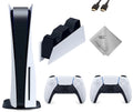 Gaming Extra Charging Station Console (Disc Version) Bundle Controller TEC Dual with PlayStation_PS5 Plus One