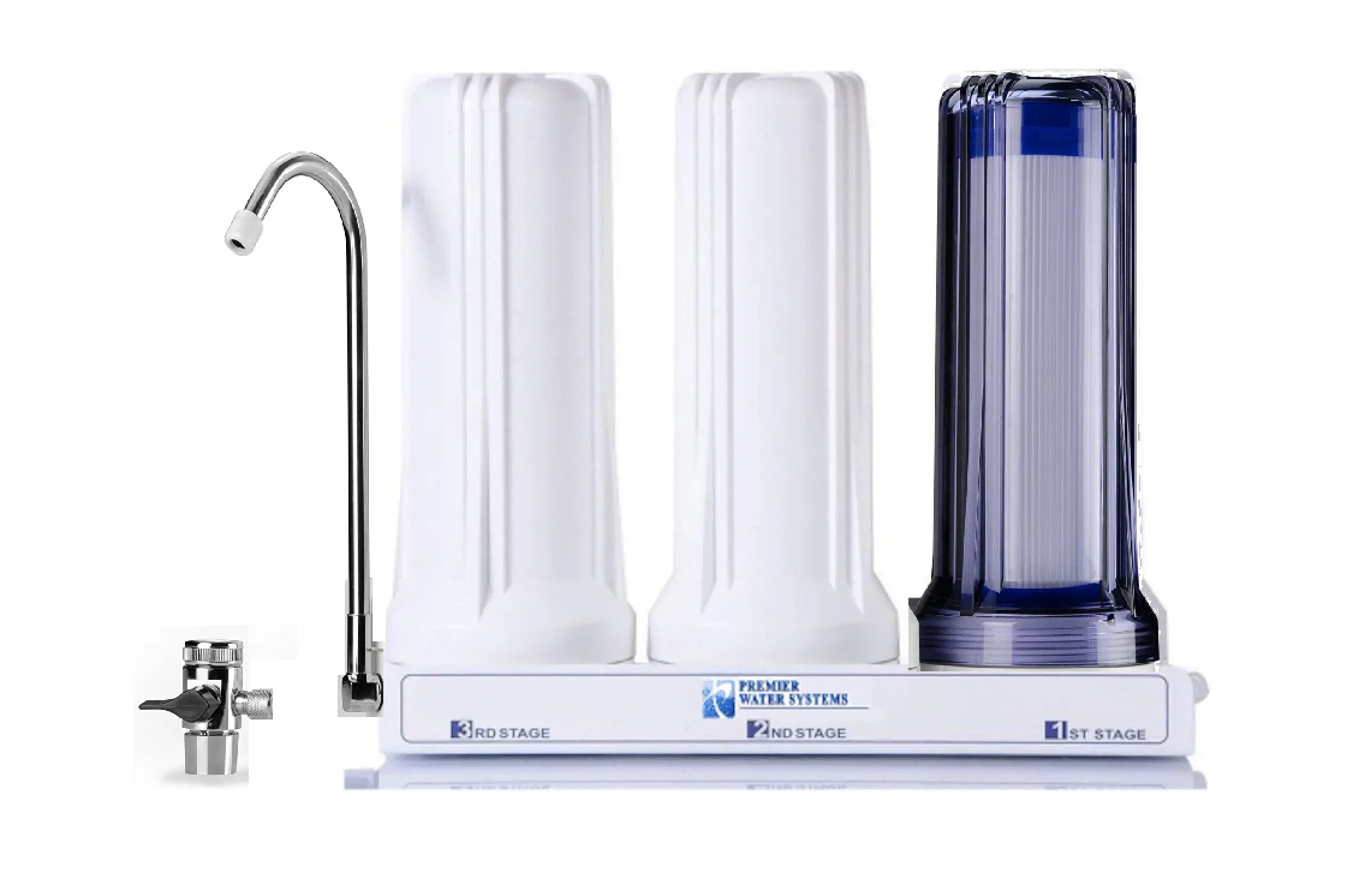 /GAC Premier Top Counter Sediment/Carbon System Block Filters liquid with Triple Filtration