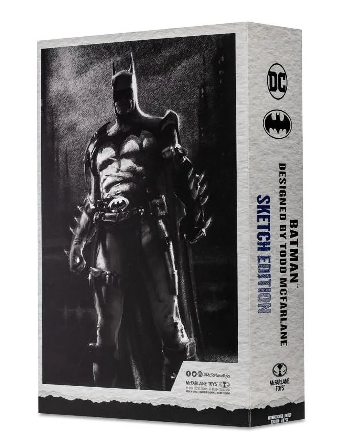 Edition DC 7" Batman Figure Multiverse EE Label Gold Exclusive Sketch Action