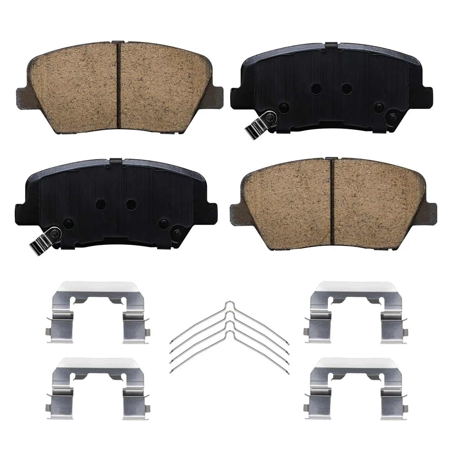 Front 2017-2018 Drilled Hyundai Sport Rotor Ceramic Pads: Detroit Axle Brakes Slotted Kit & Brake Rotors Replacement Santa Fe Kia 2016-2020 12.6" Sorento - Disc for Brake