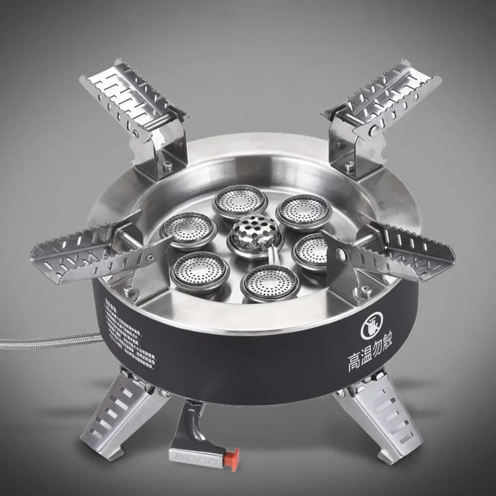 Windproof Ignition with Fishing For Stove 18000W Backpacking Gas BULIN Seven-core Traveling Hiking Foldable Stove Camping High-power Stove Piezo