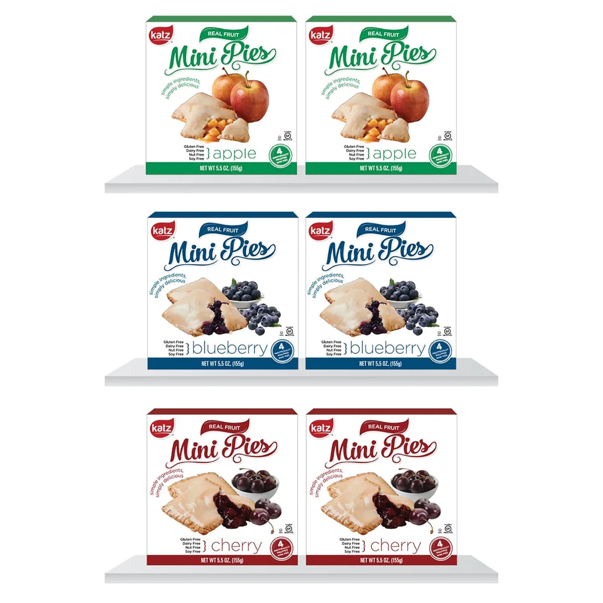 Free Gluten Gluten Katz Mini | Soy | Free, Free, Free, Kosher Each) Pies Dairy Nut Ounce Free,