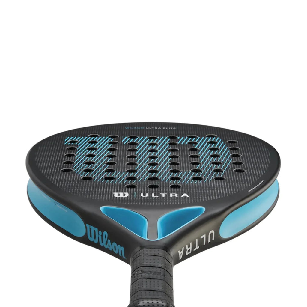 and Elite ( Wilson ) Padel V2 Blue Ultra Racquet Black