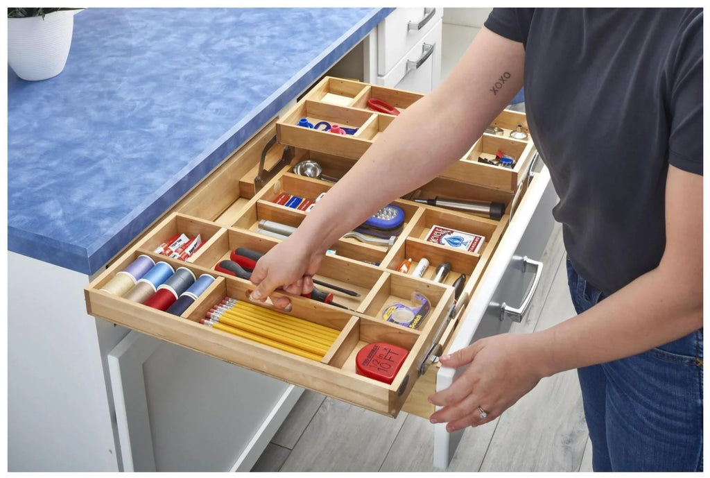 '- 4Wtmd-24H-1 Tiered Drawer 4Wtmd Cabinets Series Rev-A-Shelf 24" Organizer For Kitchen