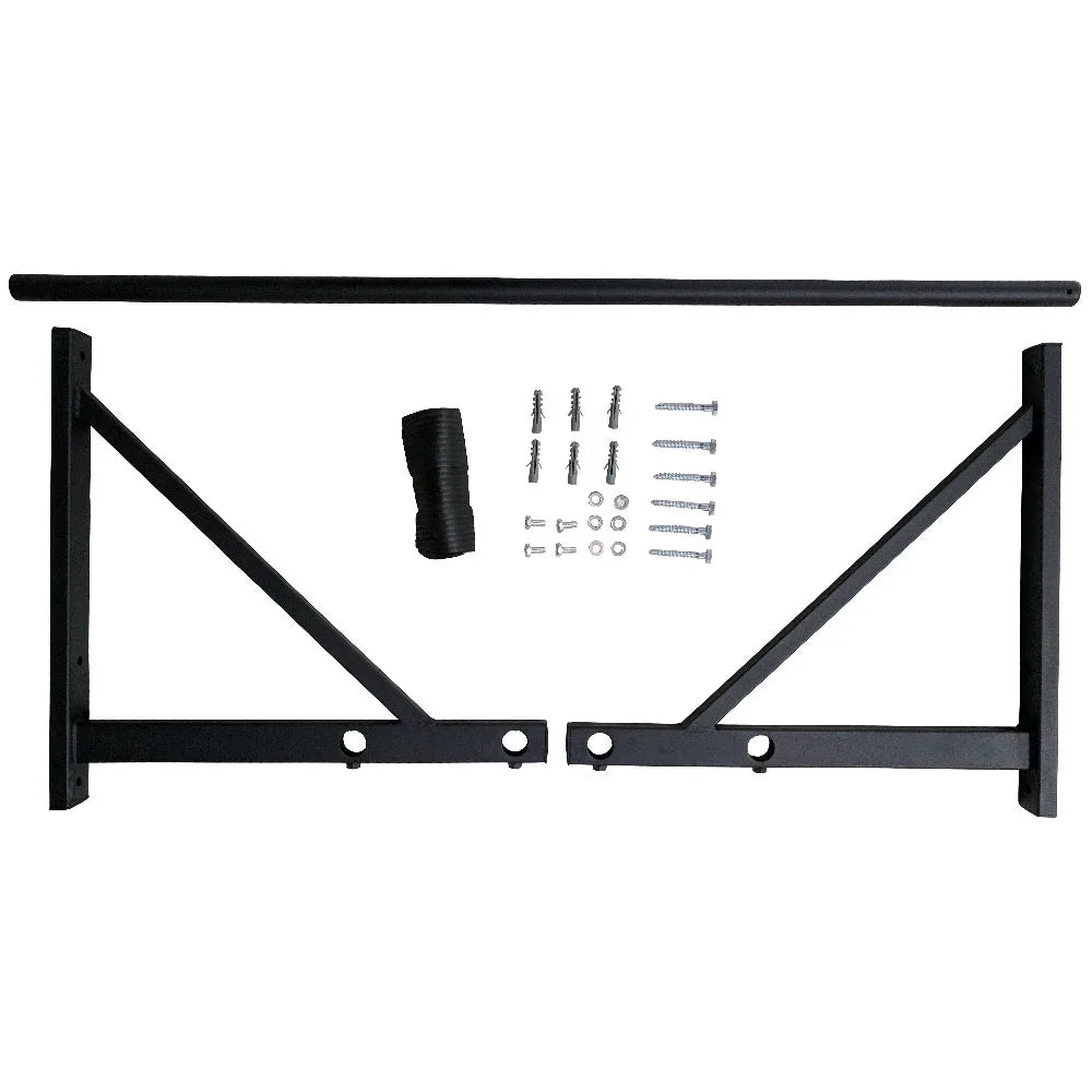 or or Pull Rated Fitness Garage Wall Bar, Wall, Adjustable 22" Workout Upper 52" Mounted Depth Up Workout Station, From Body Chin 14" Gym Home Training Titan LB, Up 400