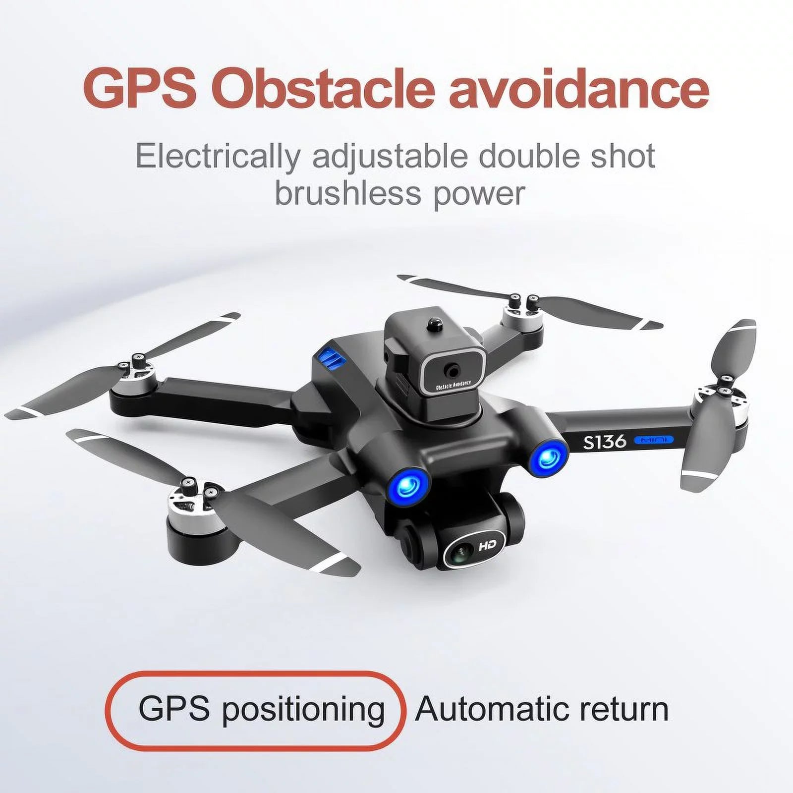 4K electric control GPS adjustment to take UAV of aerial directions, and in all avoid aircraft remote camera obstacles brushless to high-definition S136 photos
