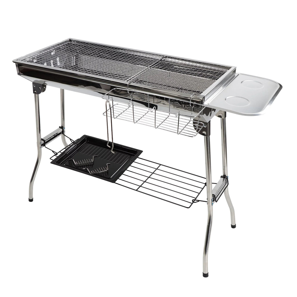 BBQ - Grill 26.8in Tall Foldable Portable Grill Camping for Charcoal Neature