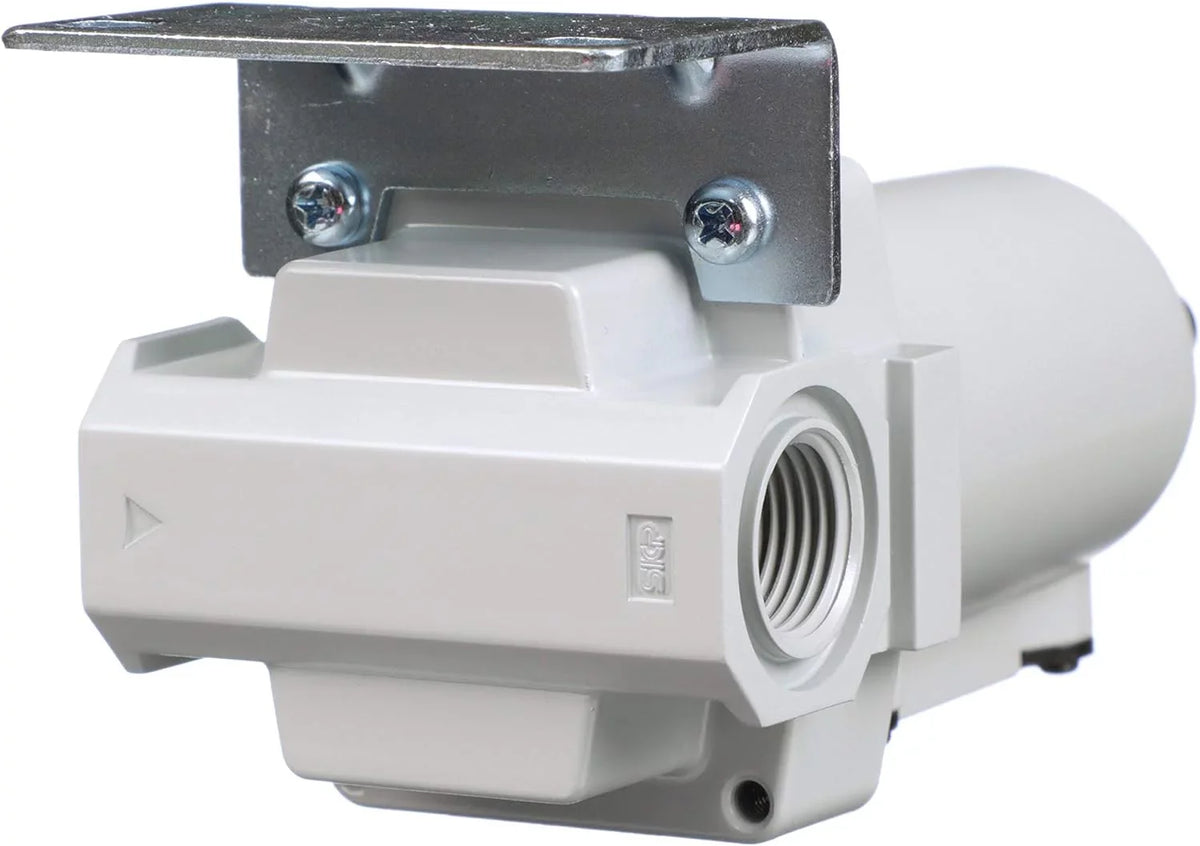 air - micron, drain, bracket auto coalescing 0.1 metal npt filter, bowl, 1/2" compressed