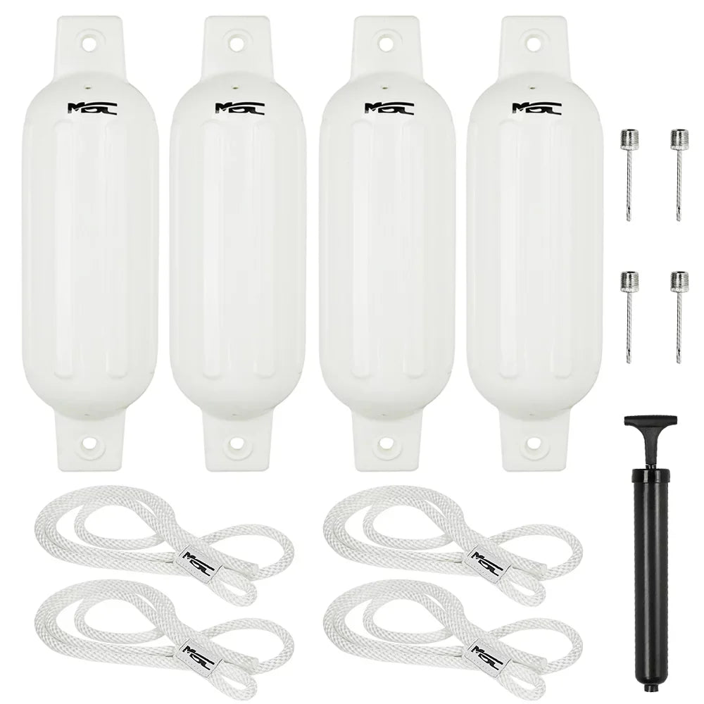 lines Boat 16"), x (White, MSC and Vinyl inflators Ribbed Fenders Bumpers Fenders including 4.5" 4 fender