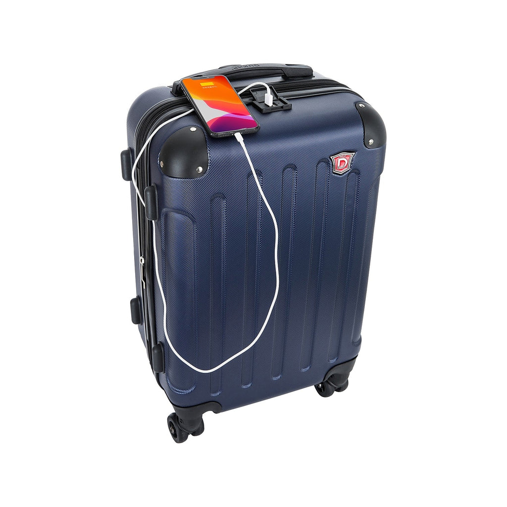 Blue Intely Set Plastic Luggage 2-Piece (DKINT0SM-BLU) DUKAP