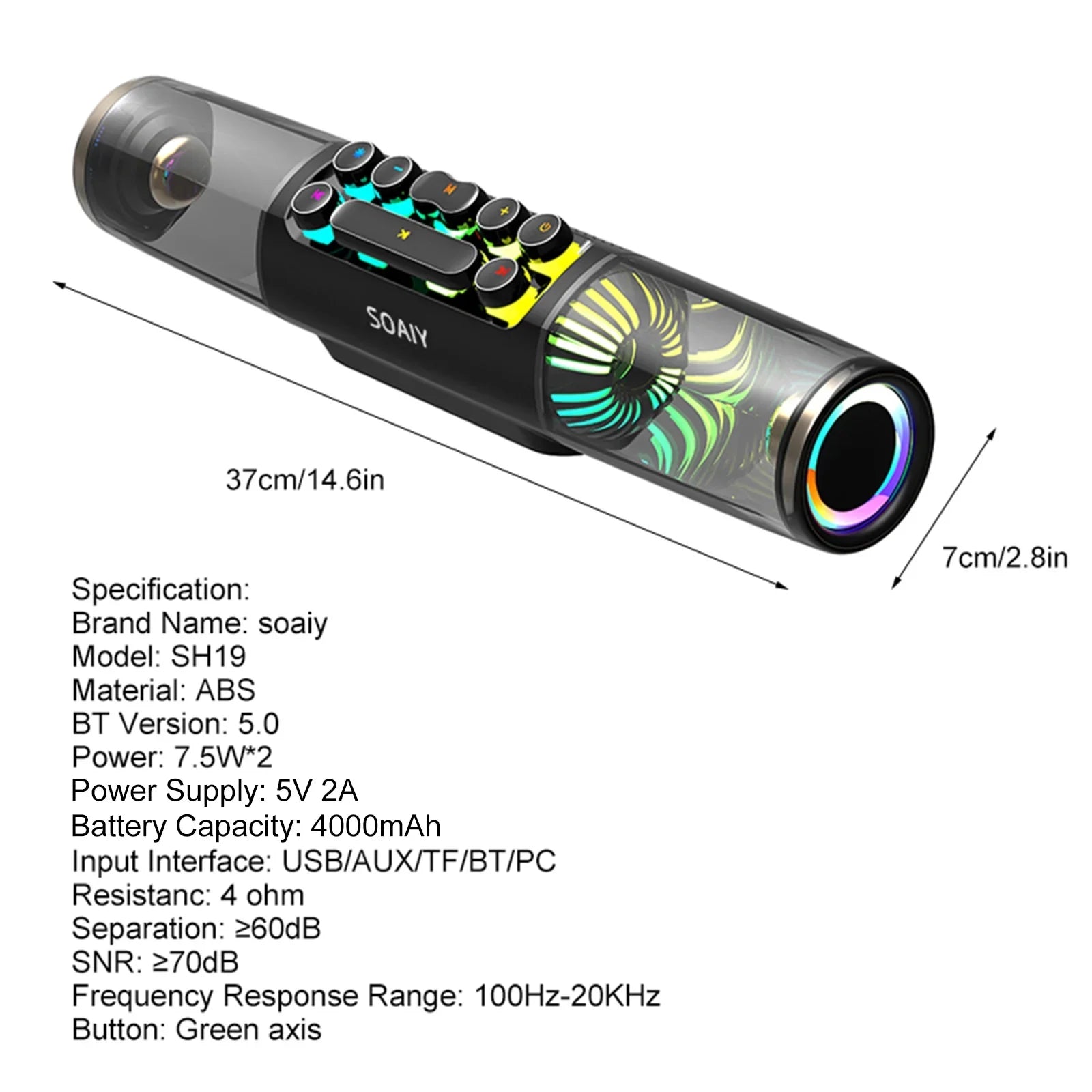 Tf Input Subwoofer Player Bt Sound Key Pc soaiy Sound Box Tablet Tf Player Hifi Soaiy Tablet Sound Sound Lap Computer Bar,Box Sound 3.5mm Bt Pc Laptop Computer Subwoofer Eryue Box Port Audio