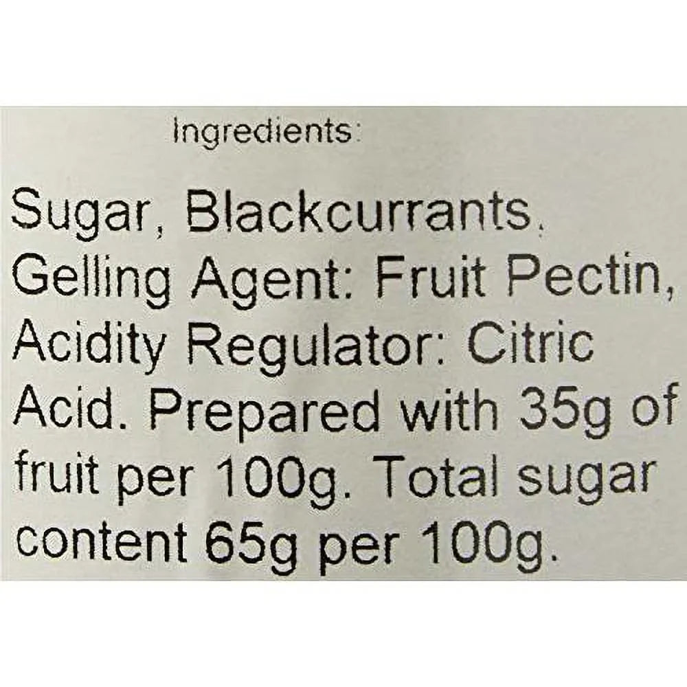scottish preserve ounce 12 preserve, blackcurrant