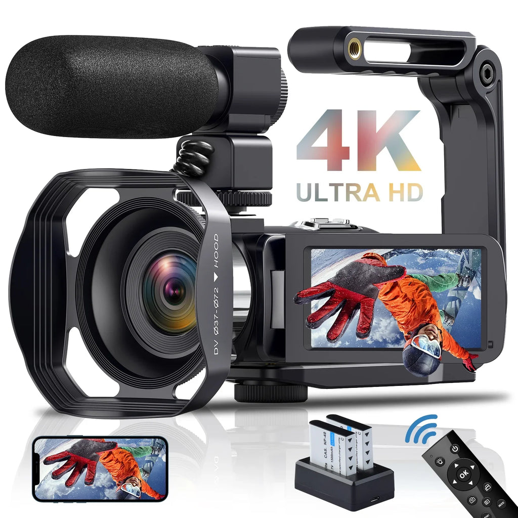 Night Digital Camera IR 18X Video 48MP 60FPS Youtube WiFi MARVUE for 4K Vision Vlogging Camera Camcorder