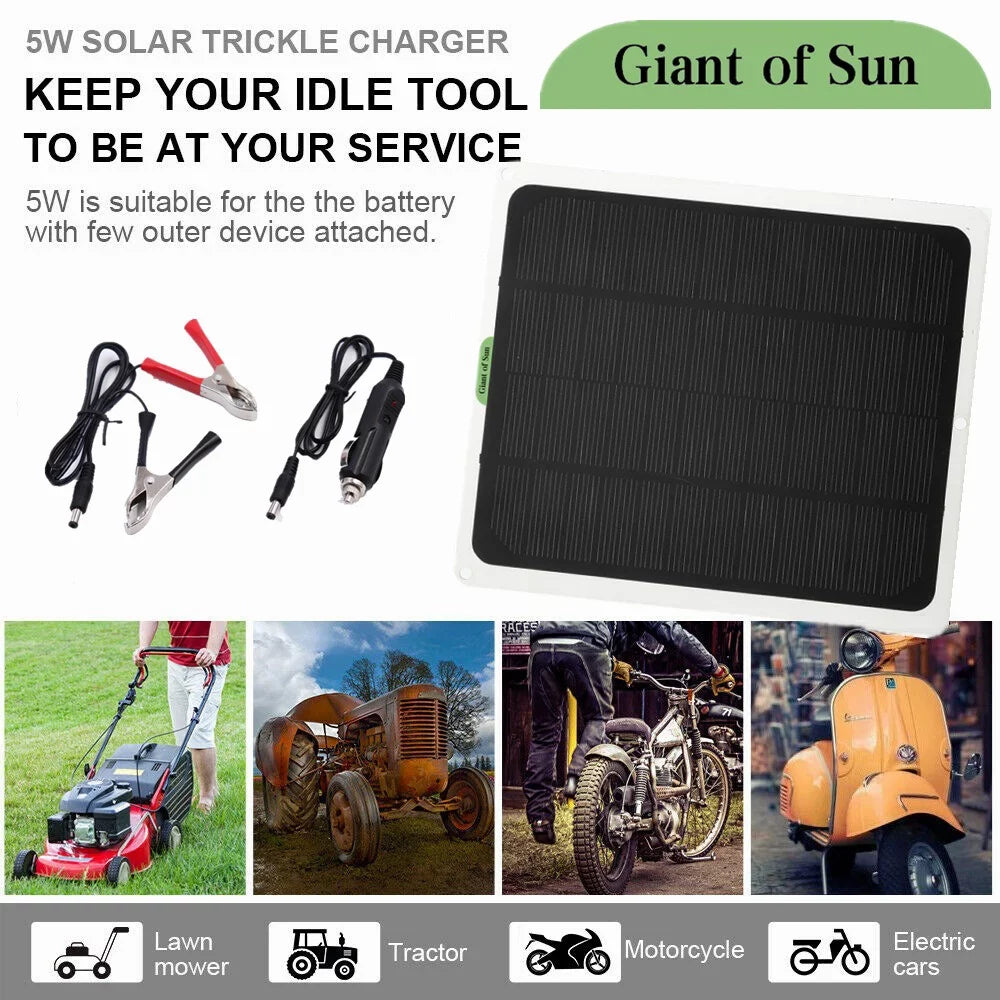 Charger 22W Carabiners,1 clip,1x Alligator Panel,12V/5V Trickle Charger Cigarette Boat RV Kit 2x Car Battery lighter,2 DFITO mountaineering Solar W/ bag,1 Fast Charger,Maintainer
