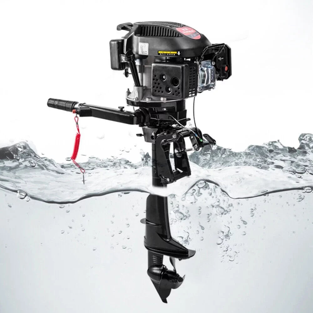 Boat Motor 6HP Outboard Boat Cooling Engine Air System Miumaeov Motor Stroke Fishing 4