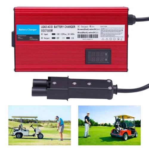 Barrel Pin 2 Charging Battery Trickle Plug Mode Cart Golf 12 48 Amp Volt Charger
