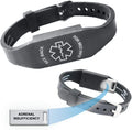 Alert ID Women Insufficiency" and Men Medical "Adrenal Bracelet for ELITE
