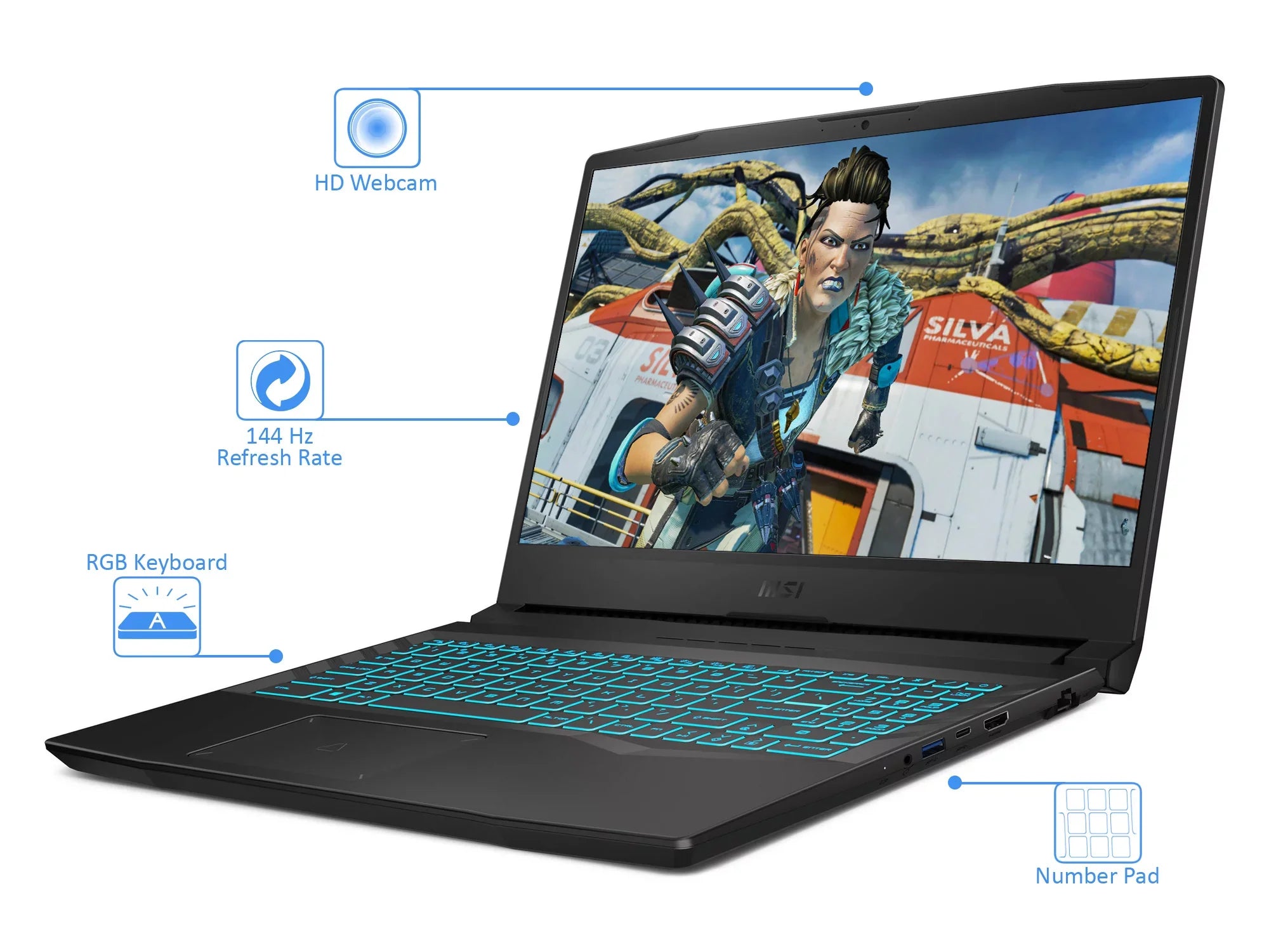 FHD Core Home SSD, Bluetooth, 15.6" Gaming RTX Laptop, i7-11800H 16GB 15 Upto 4.6GHz, 3050 1TB MSI Crosshair Wi-Fi, NVIDIA Display, Windows 10 HDMI, Intel GeForce Ti, RAM, 144Hz NVMe