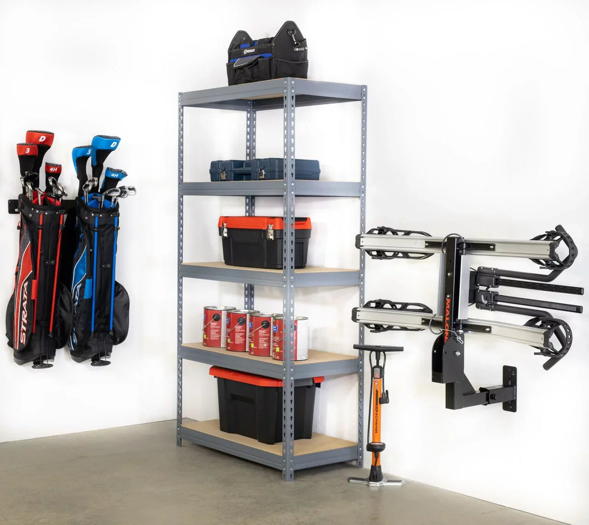 Hitch lbs Receiver Trailer Wall Holds Heavy Hanging Garage Steel, 175 Hitch Storage, Organizer, Bike Mount, 2" StoreYourBoard Duty Max