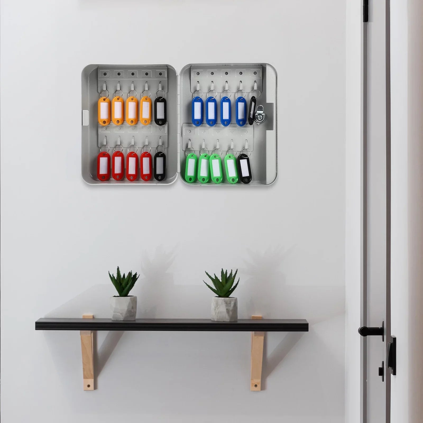 Storage Safe Organizer Wall Key Box Etereauty Security Mount Lock Hanging Locking Management Holder Car Case Cabinet