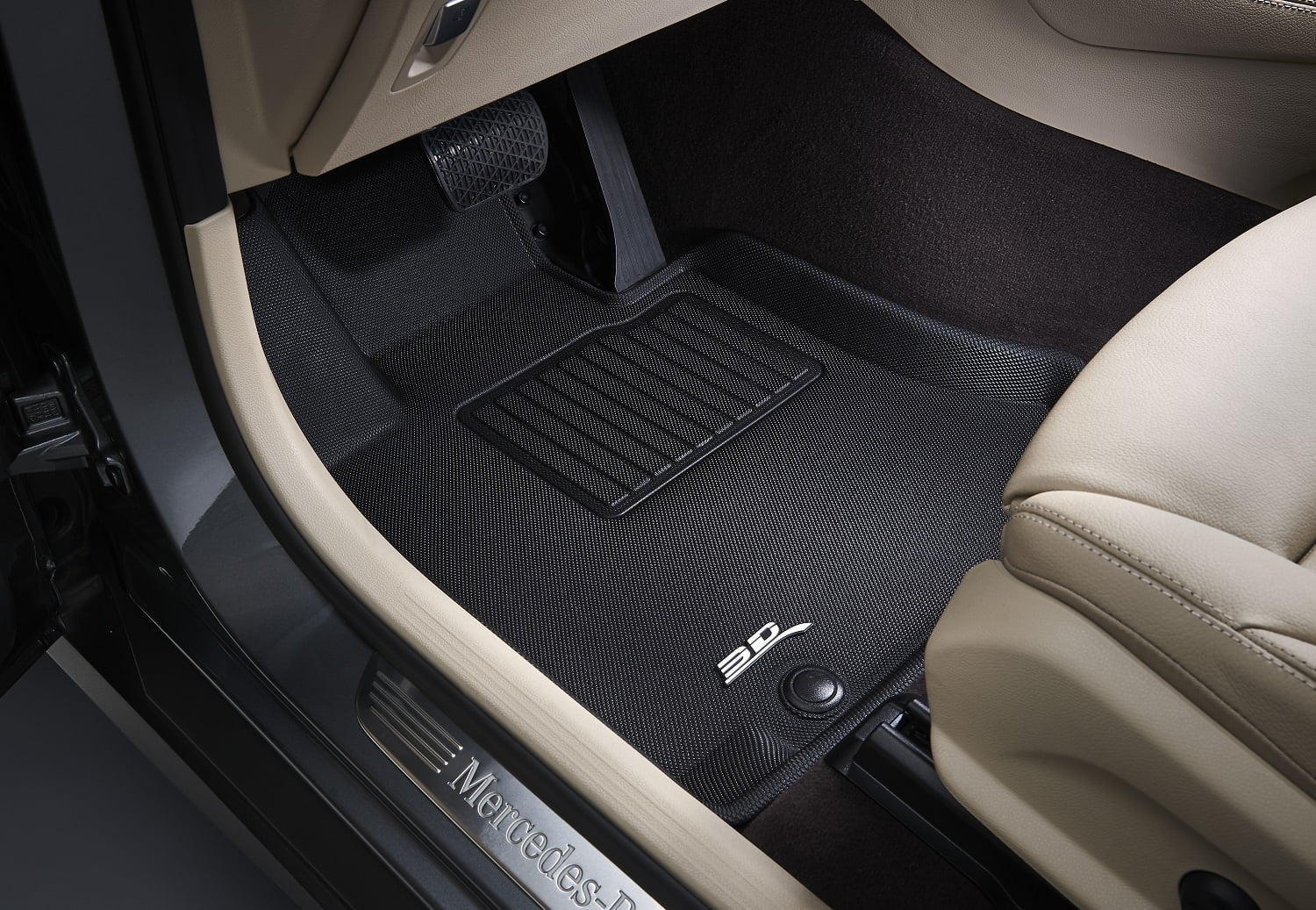 Front SUBARU KAGU Floor with (BLACK) Mat MAXpider - 2014-2018 3D Row compatible FORESTER