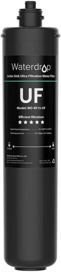 Filtration liquid Capacity Under 0.01 Waterdrop WD-RF15-UF Gallons Replacement 16000 liquid Filter, Sink Micron, High 15UA-UF System,