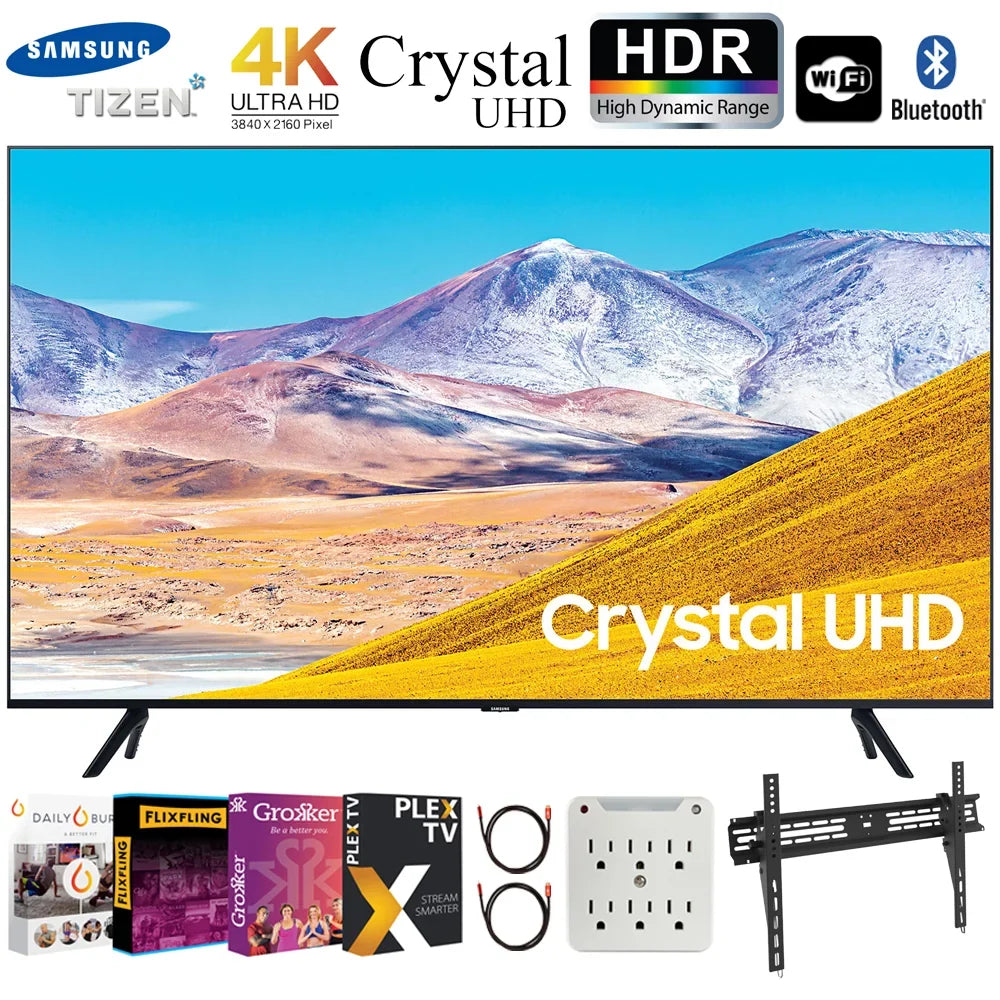 Premiere Inch Surge 4K Movies TV with HDMI Wall + Bundle 6-Outlet TV Streaming Model) 2.0 4K Ultra 2x 6FT + 30-100 UN85TU8000 85" Cable + Mount LED 2020 Adapter Smart (2020 HD