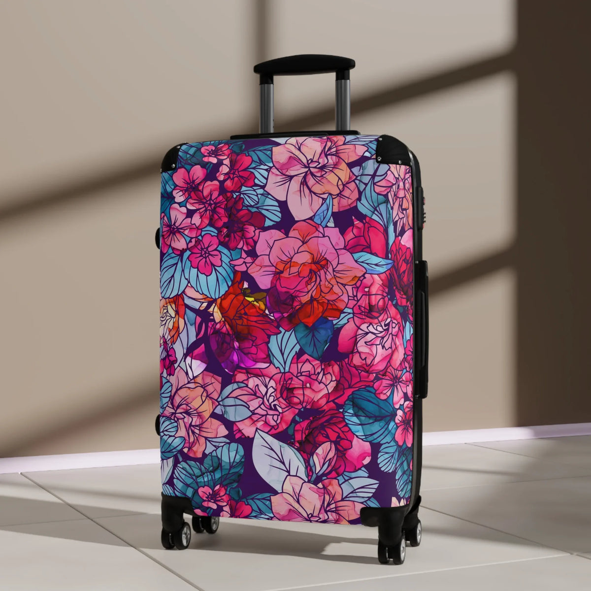 Suitcase Red, | Bloomwave Pink, Navy, Hardshell | | Floral White