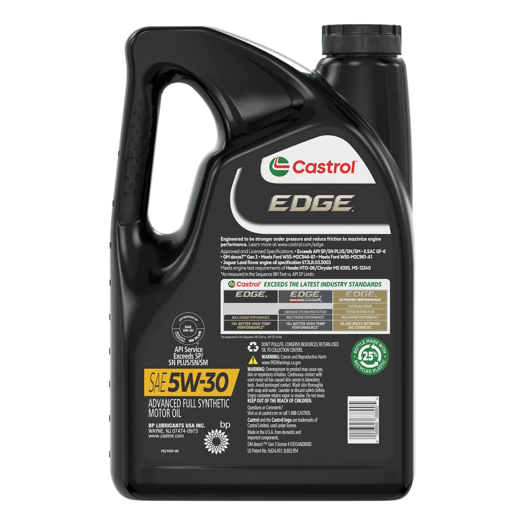Castrol 5 Motor EDGE 5W-30 Full Advanced Oil, Synthetic Quarts