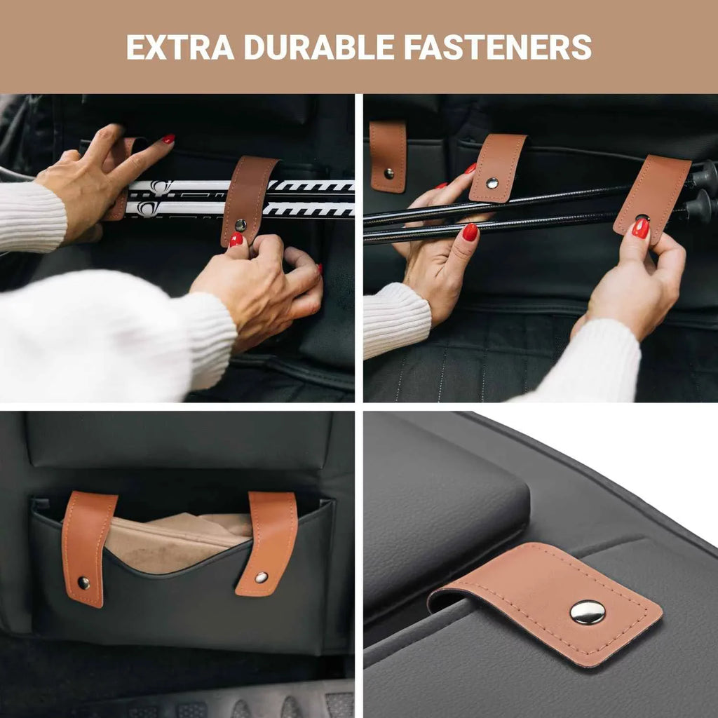 Black Trunk Hanging Leather Organizer Brown Storage SUV Pockets Accessories With Car Eco Waterproof Owleys
