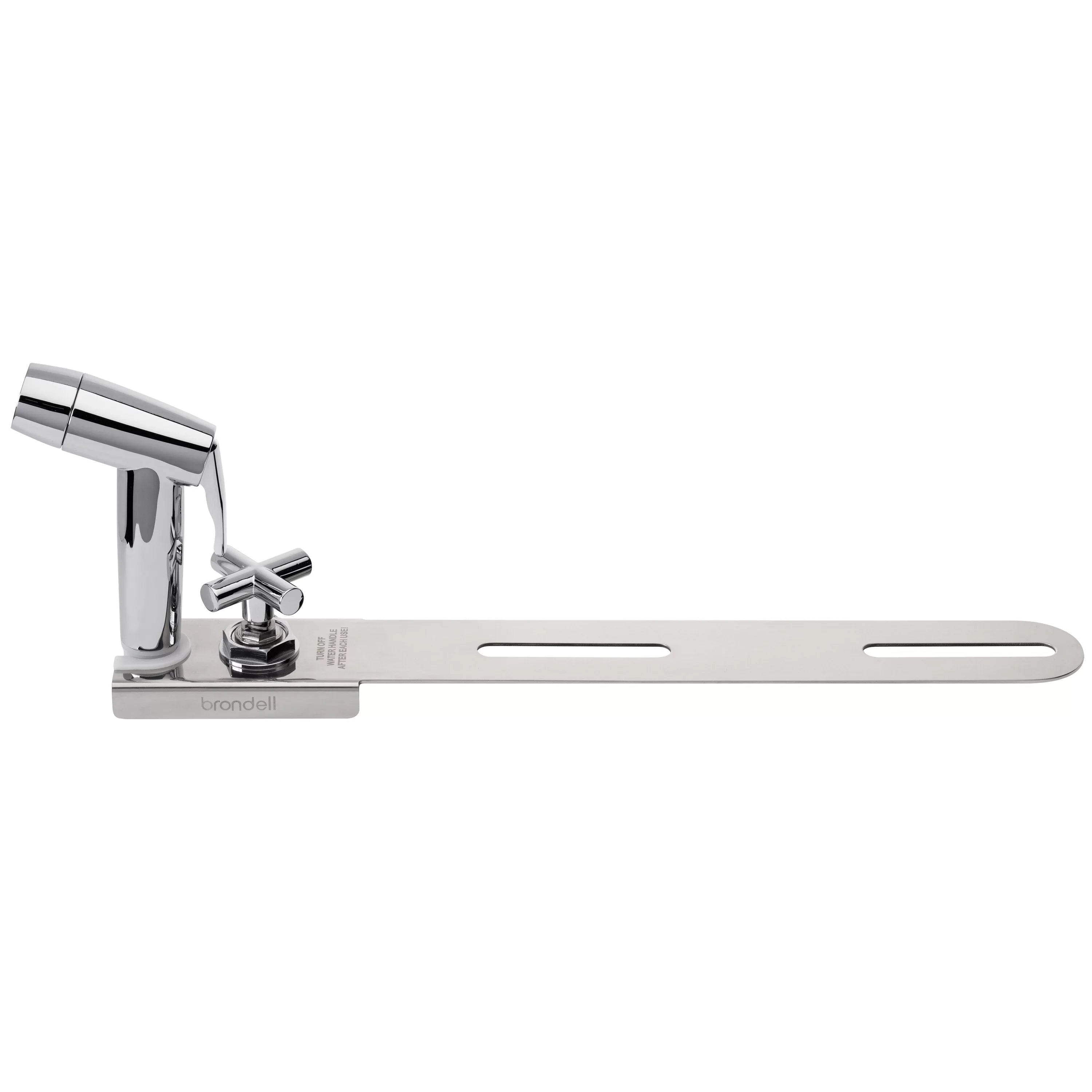in Bidet Easy Sprayer Shut with CleanSpa Hand-Held Integrated Brondell Holster Silver off and