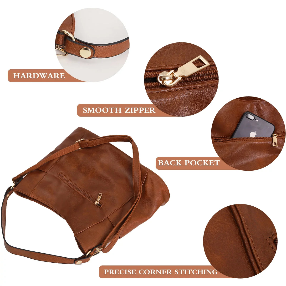 (Birthday, Mother's Leather Shoulder Hobo Cross Handbag Valentine's Vegan Fashion Day, Bag Purse Day, Gift) Women's Graduation Christmas,