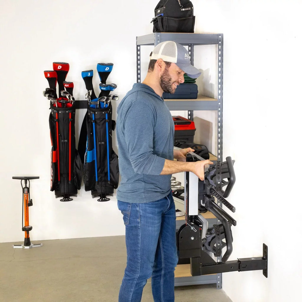 Hitch lbs Receiver Trailer Wall Holds Heavy Hanging Garage Steel, 175 Hitch Storage, Organizer, Bike Mount, 2" StoreYourBoard Duty Max