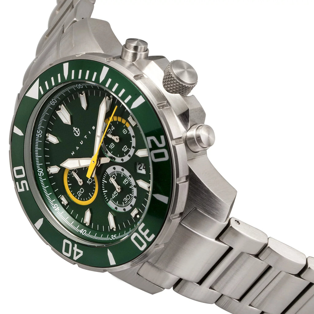 Dive Chrono Chronograph 500 - Green Nautis Watch Bracelet