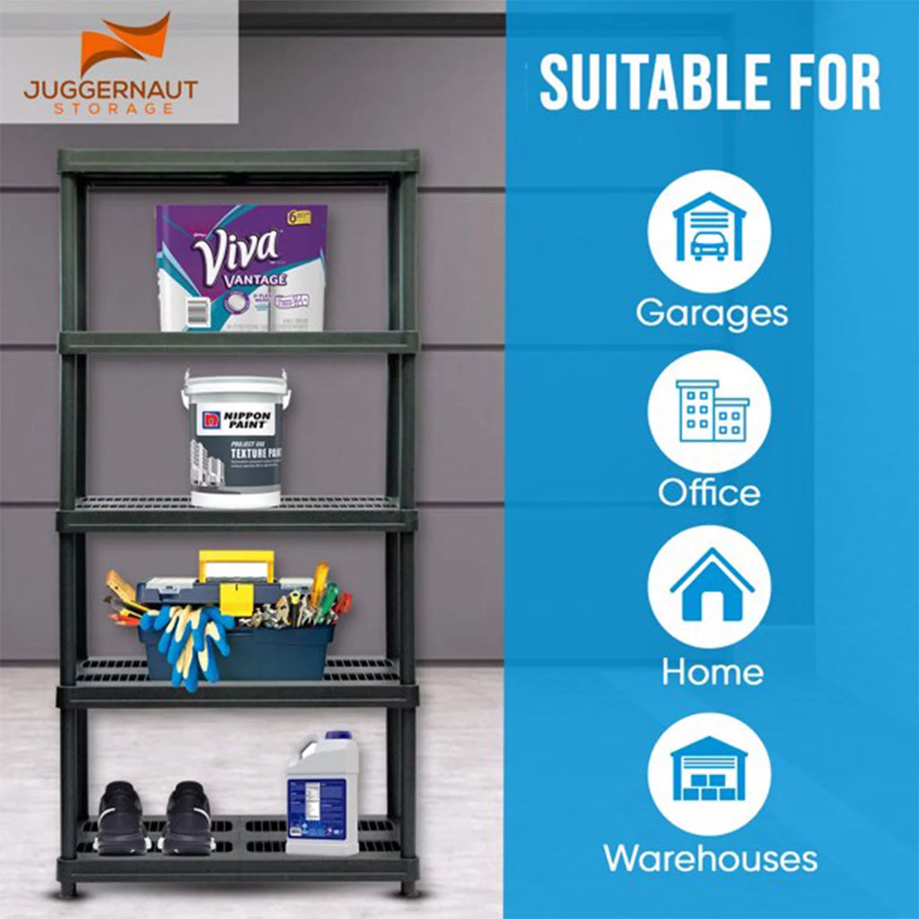 Shelving Unit 5 Juggernaut Utility Inch Storage Plastic Shelf 72 Storage