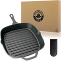 Grill Square Backcountry Pan Iron Inch Pre-Seasoned Iron 8 Medium Cast