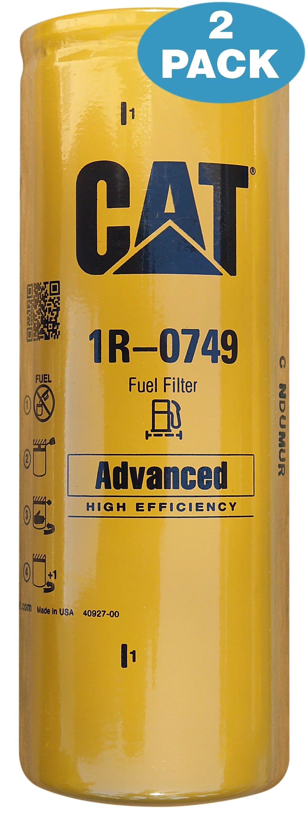 Pack High - Advanced 1R-0749 2 Efficiency Caterpillar Fuel Filters