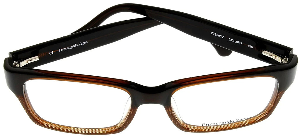 Prescription VZ3134M Temple: Lens/ Frames Satin Rectangular Zegna Bridge/ Unisex Ermenegildo Gunmetal dimension: 0627 55-17-135 Eyeglasses
