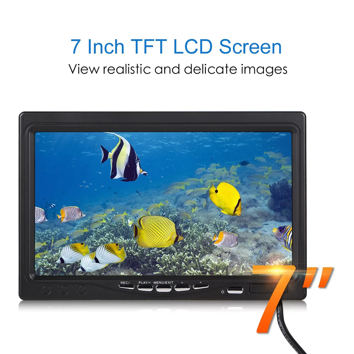 Lake 12LEDs IP68 Display Sea Waterproof Display Underwater /9 Cable 7 Lake Fish Fish LCD Camera LCD 7Inch/9Inch Boat camera,15M/30M/50M Sea Pristin LCD Sea 7Inch/9Inch IP68 Waterproof 15M/30M/50M