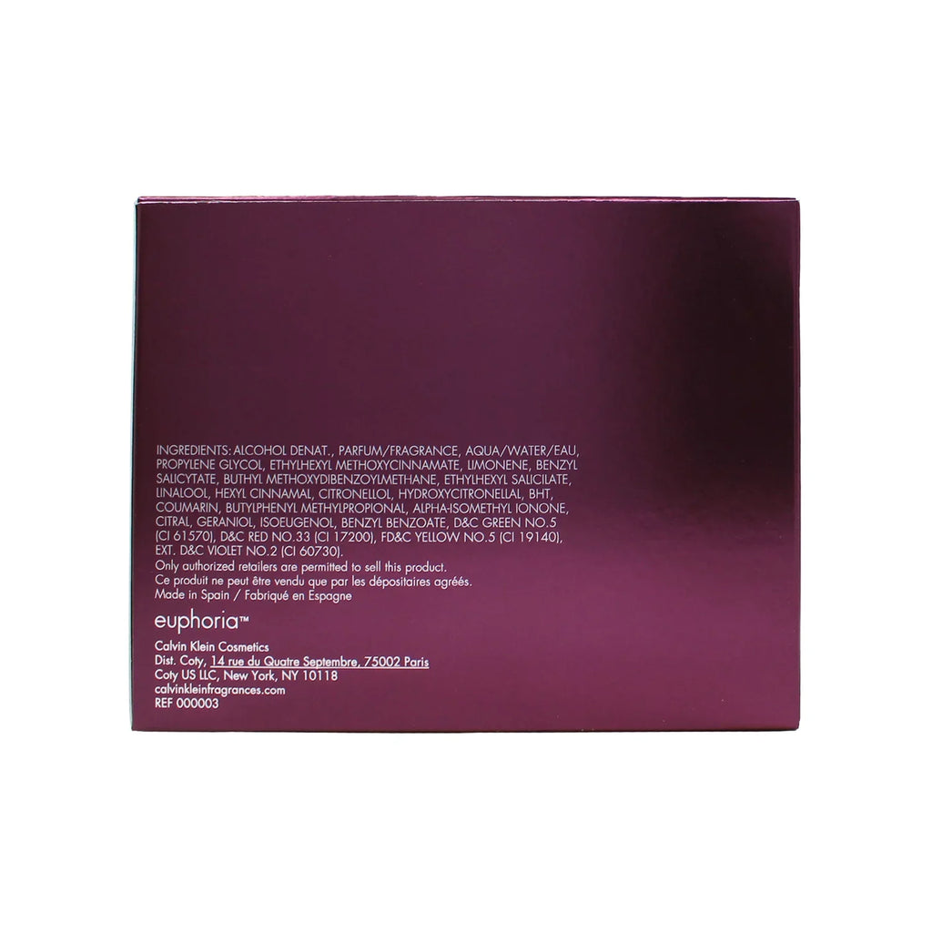 oz Women Parfum Klein Eau Calvin for Euphoria by Spray de 1.7