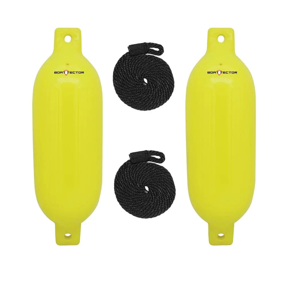 '- 2-Pack 22", Max Neon x BoatTector Extreme Inflatable 6.5" Value Fender Yellow 3006.7599