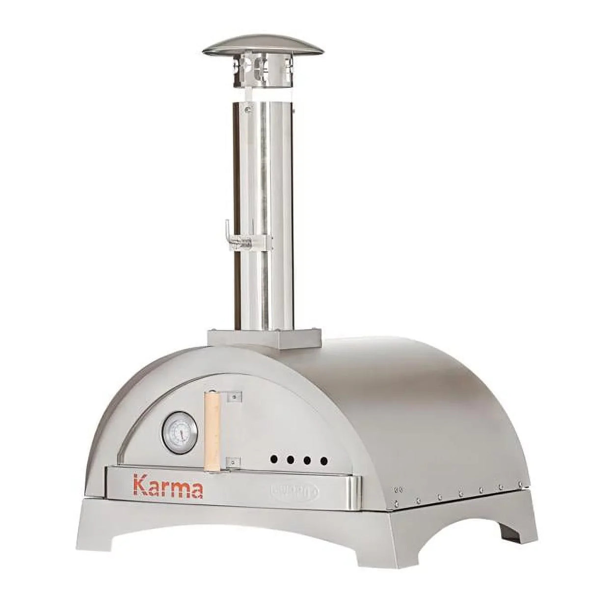 with Pizza Steel 304 Stainless Fired Wood WPPO Base Karma in. Oven 25